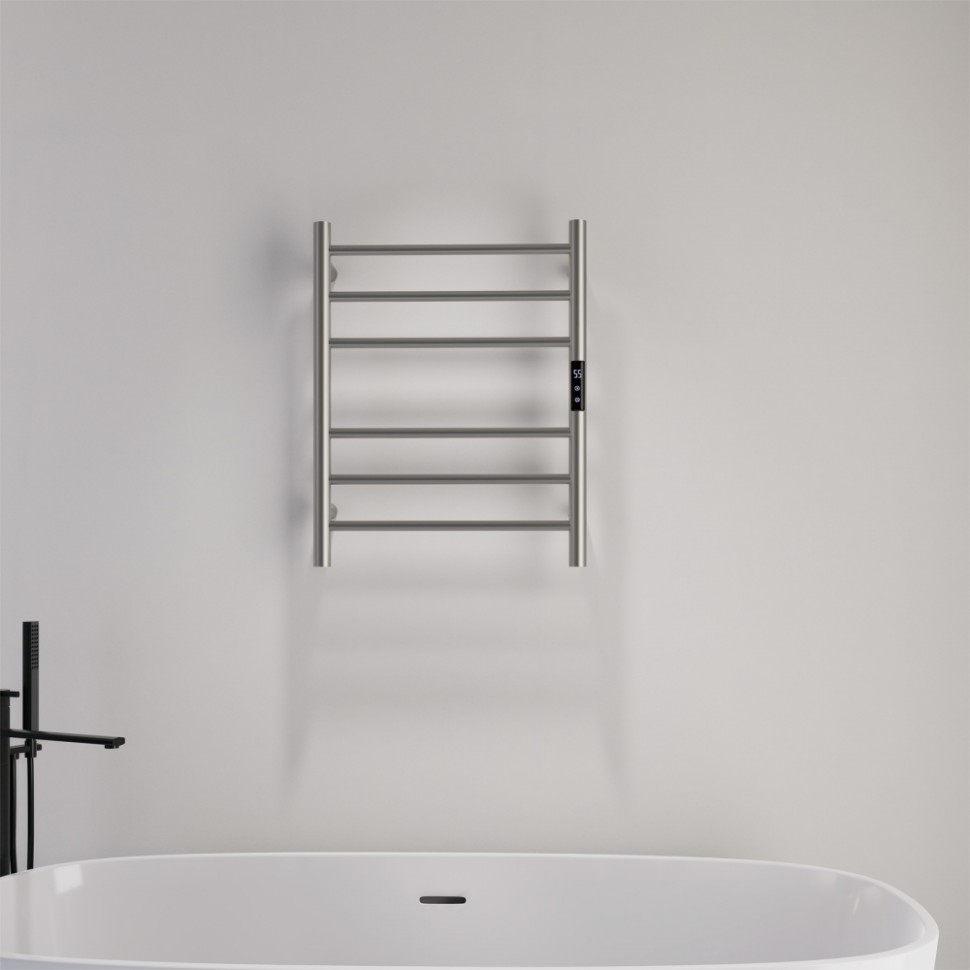 Полотенцесушитель электрический ABBER Standard AH4606BST сталь брашированная