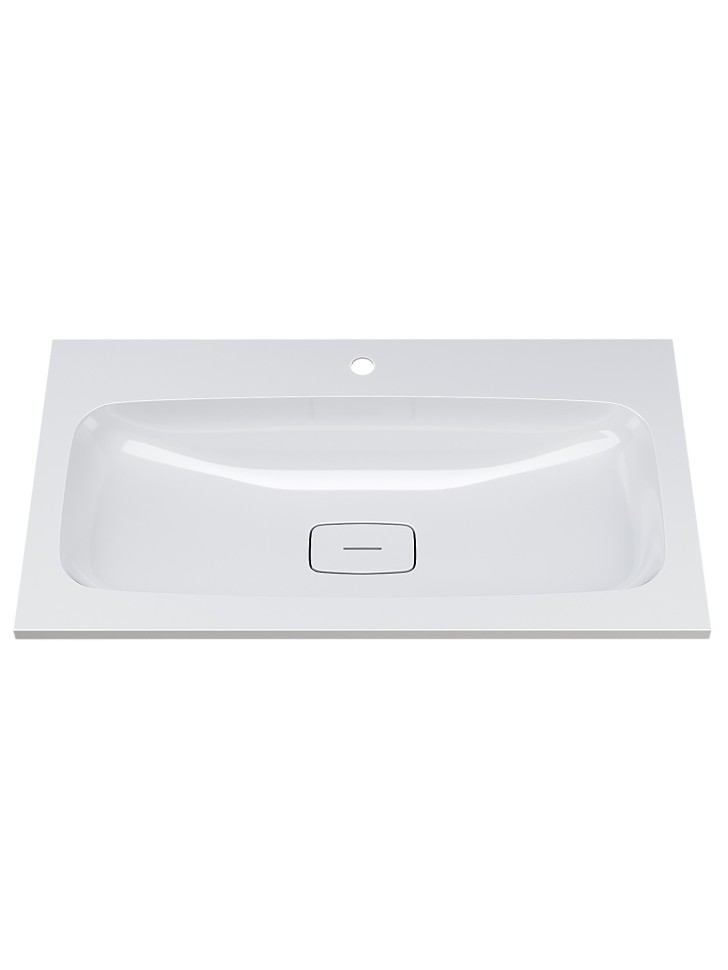 Раковина для ванной Uperwood Smile 80 см, белая глянцевая