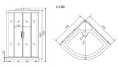 Timo Standart T-1101 душевая кабина 100*100*220, турецкая баня хамам