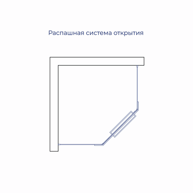 Душевой уголок RGW PA-82B (Матовое-Сатинат, 1000x1000мм)