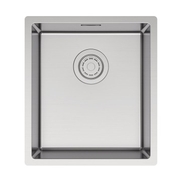 Мойка YUNI 39 UNI, нерж. сталь, YU39-BS, брашированная нерж. сталь, 390х440мм, Paulmark