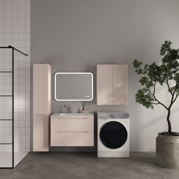 Тумба подвесная STYLE LINE "Марелла 80" (2 ящ.) Люкс Плюс антискрейтч карамель под раковину Марелла Люкс 800х400