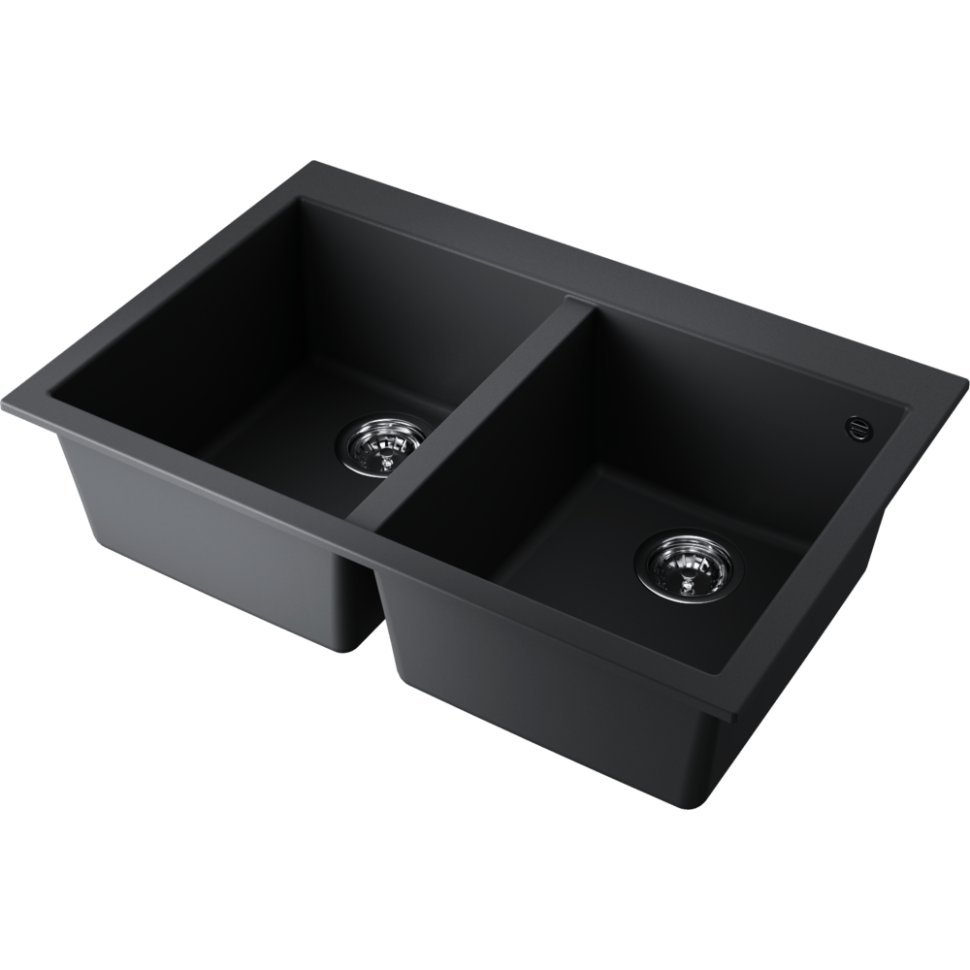 Кухонная мойка Omoikiri Bosen 80-2-BL Tetogranit/черный