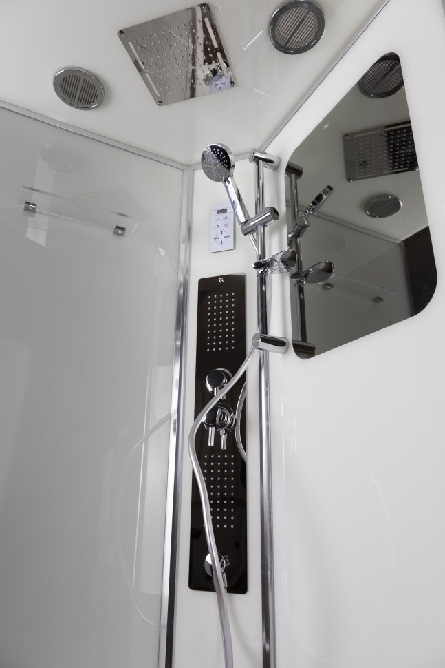 Душевая кабина Niagara Premium NG-6001-01G (90х90х210) низкий поддон(16 см),стекло прозрачное,4 места