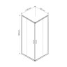 Душевой уголок Garda VSS-1G9011CLBN, 1100*900, брашированный никель, стекло прозрачное