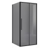 Душевое ограждение Niagara Nova NG-85-10TB-TB90-34 (100х90х195) прямоугольник,черный матовый,дверь раздвижная,стекло тонированное,2 места