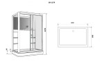 Душевая кабина Grossman Alba GR127R (90x120x225) дверь раздвижная,3 места