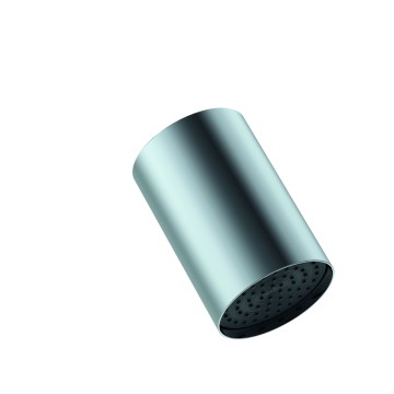 Верхняя душевая лейка из нержавеющей стали DEMM, труба 150 мм, д.100 мм, хром