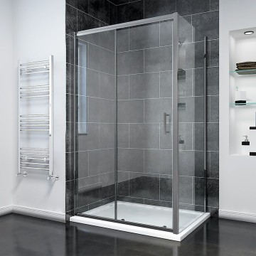 Душевой угол Veconi Rovigo RV-055GM, 1500х1000х1950, оружейная сталь, прозрачное стекло