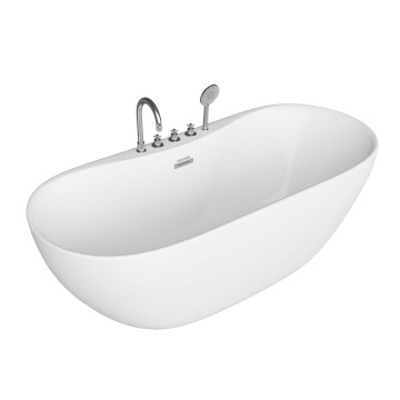 Ванна пристенная Grossman Classic GR-12502-1 (170х75х58) со смесителем на борту,1 место