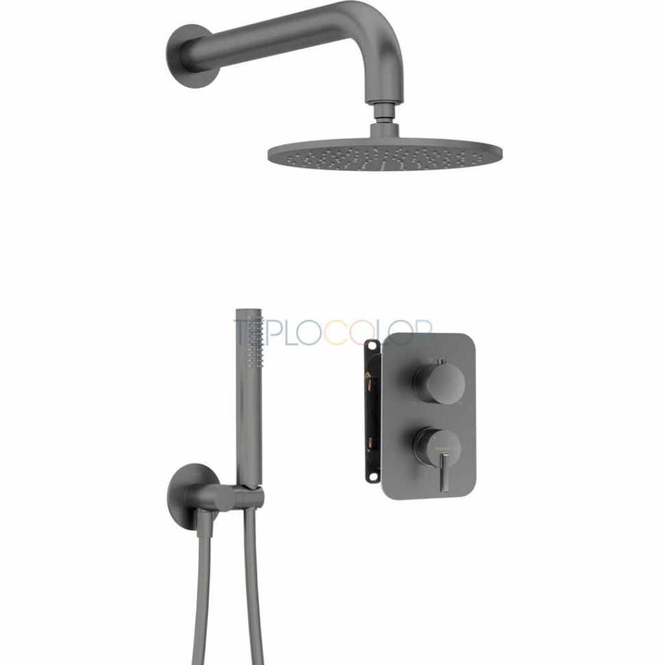 Набор для душа скрытого монтажа, со смешивающим BOXом - с верхним душем