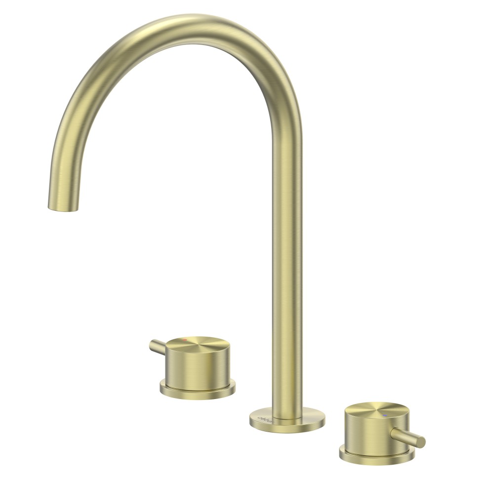 Смеситель ABBER Wasser Kreis 316 AF8108BG-M для раковины, брашированное светлое золото