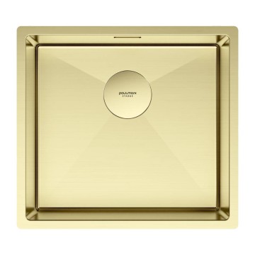 Мойка нерж. сталь NEXT 48 UNI, PM214844-LG, светлое золото, 480х440мм, Paulmark 1,2мм