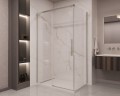 Душевой уголок Стелла (Stella) VSR-1ST9012CLBN, 1200*900, брашированный никель, стекло прозрачное