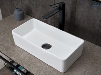 Раковина Gid N1104 51224 накладная белая 46x23x12