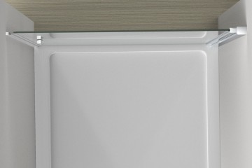 Душевая дверь Альфа (Alpha) VDP-3AL650CL , хром, стекло прозрачное