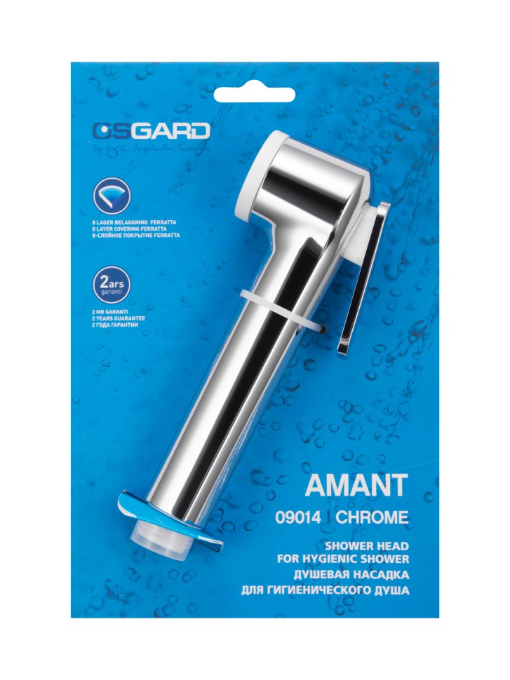 Насадка для гигиенического душа, хром, картонный держатель OSGARD AMANT 9014