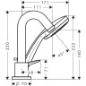 Смеситель для ванны,для душа Hansgrohe Logis хром 71313000