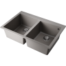 Кухонная мойка Omoikiri Bosen 80-2-GR Tetogranit/leningrad grey