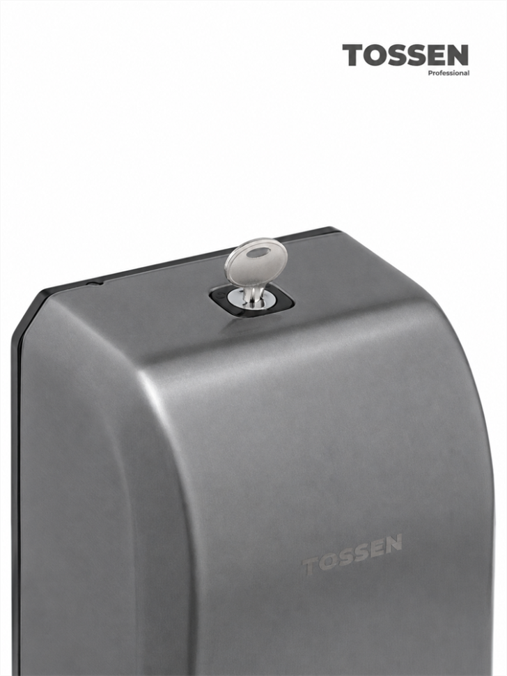 TOSSEN AL-6215 MS - сенсорный дозатор для мыла/дезинфицирующих средств (капля) (коллекция «Благородный графит»)