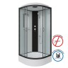 Душевая кабина Niagara Classic NG-6701-14 (90х90х215) средний поддон(26см),черный,стекло прозрачное,4 места