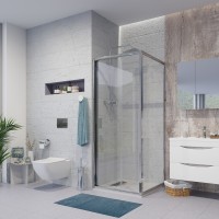 Боковая стенка Niagara Nova NG-A80 (80х195) хром,стекло прозрачное,1 место
