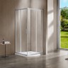 Душевой уголок Garda VSS-1G1012CLBN, 1200*1000, брашированный никель, стекло прозрачное