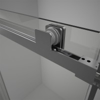 Душевой угол Veconi Rovigo RV-075GR, 1500х800х2000 графит брашинг, стекло прозрачное