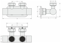 Вентиль угловой EU50 (2 х G 3/4&quot; НГ х G 3/4&quot; НГ)