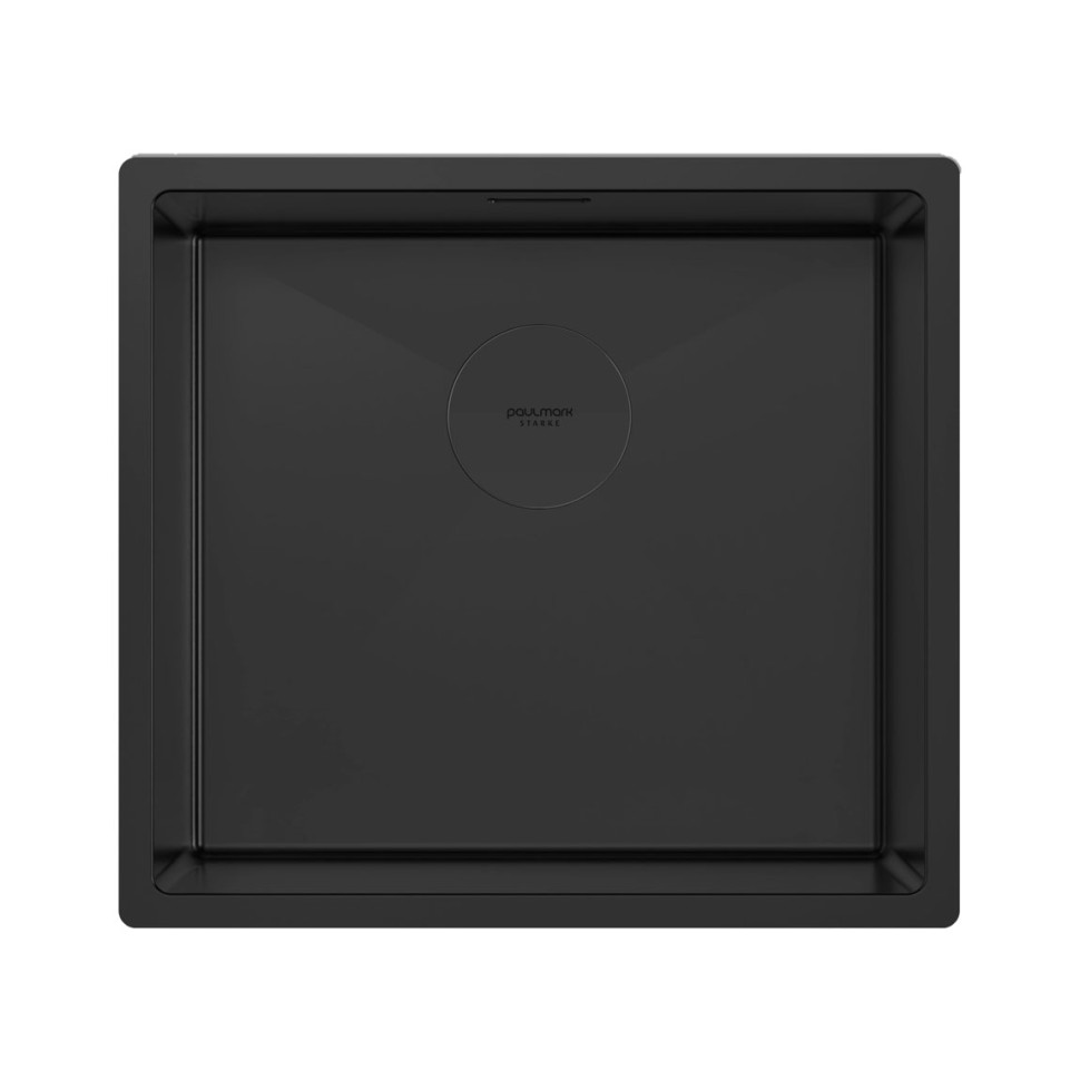 Мойка нерж. сталь NEXT 48 UNI, PM214844-MBN, матовый черный, 480х440мм, Paulmark 1,2мм