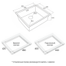 Мойка нерж. сталь NEXT 48 UNI, PM214844-MBN, матовый черный, 480х440мм, Paulmark 1,2мм