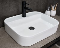 Раковина Gid N9550 51229 накладная белая 50x40x11