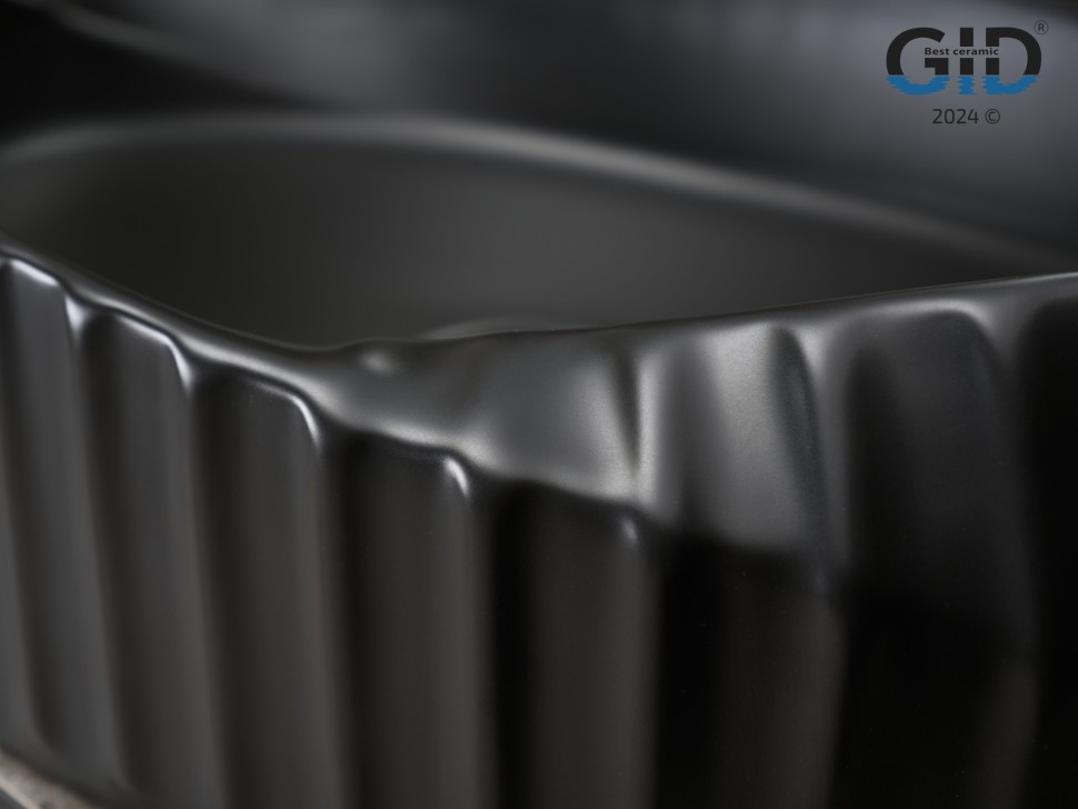 Раковина Gid Bm888 53358 накладная черная матовая 60x38.5x13.5