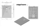 Поддон для душа из искусственного камня VST-4SR9012A, 1200*900*25, антрацит