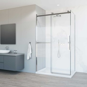 Душевой уголок Комо Софт (Como Soft) VSR-1CS8012CL, 1200*800, хром, стекло прозрачное