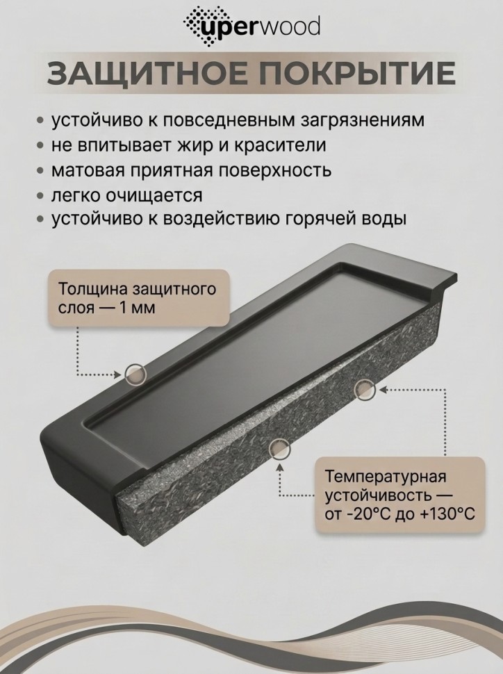 Кухонная мойка из искусственного камня Uperwood Симпл (Simple) UPD-305-341, ультра-белая