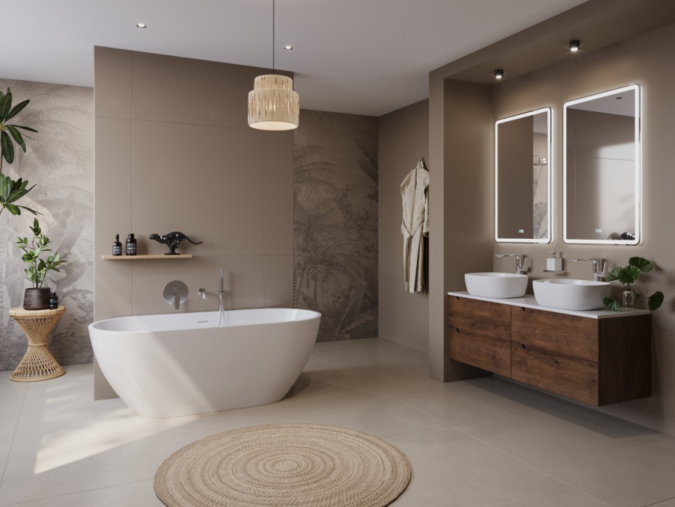 Акриловая ванна BELBAGNO UNO BB701-1700-750-K