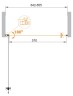 Душевая дверь CEZARES ECO-O-B-1-65-C-Cr