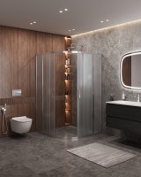 Душевой уголок CEZARES MOLVENO-R-22-80+20-P-Cr