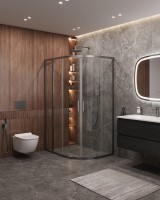 Душевой уголок CEZARES MOLVENO-RH-2-120/100-C-GM-IV