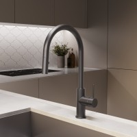 Смеситель для кухни City VKF-2C1GM, вороненая сталь
