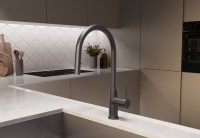 Смеситель для кухни City VKF-2C1GM, вороненая сталь