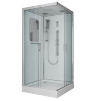 Душевая кабина Niagara Premium NG-6001-01GQ (90х90х210) низкий поддон(16 см),стекло прозрачное,4 места