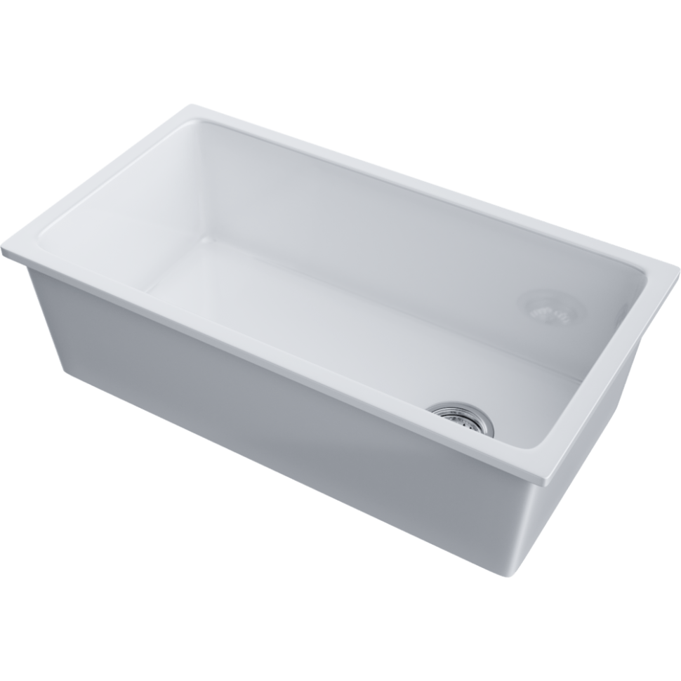 Кухонная мойка Omoikiri Tokara 88-U/I-WH Glossy Natceramic/белый глянцевый