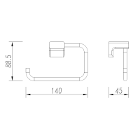 AQM7306BG Tivoli Держатель туалетной бумаги, золото шлифованное