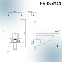 Комплект 2 в 1: инсталляция 901.K31.01.000+унитаз GR-5502 impuls