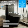 Унитаз ABBER Bequem AC1112TMB компакт черный матовый, безободковый, смыв торнадо