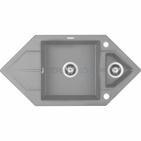 Гранитная мойка, 1.5-чаши с осушкой - Space Saver