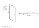 Душевая дверь Garda VDS-1G145CL, 1450, хром, стекло прозрачное