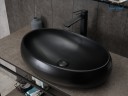 Раковина Gid Bm9030a 53371 накладная черная матовая 60x41x15